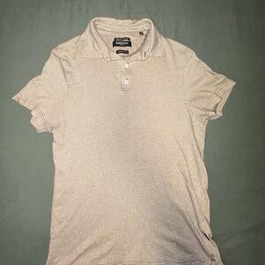 Kenneth Cole Tan Polo Shirt Classic Cotton Blend